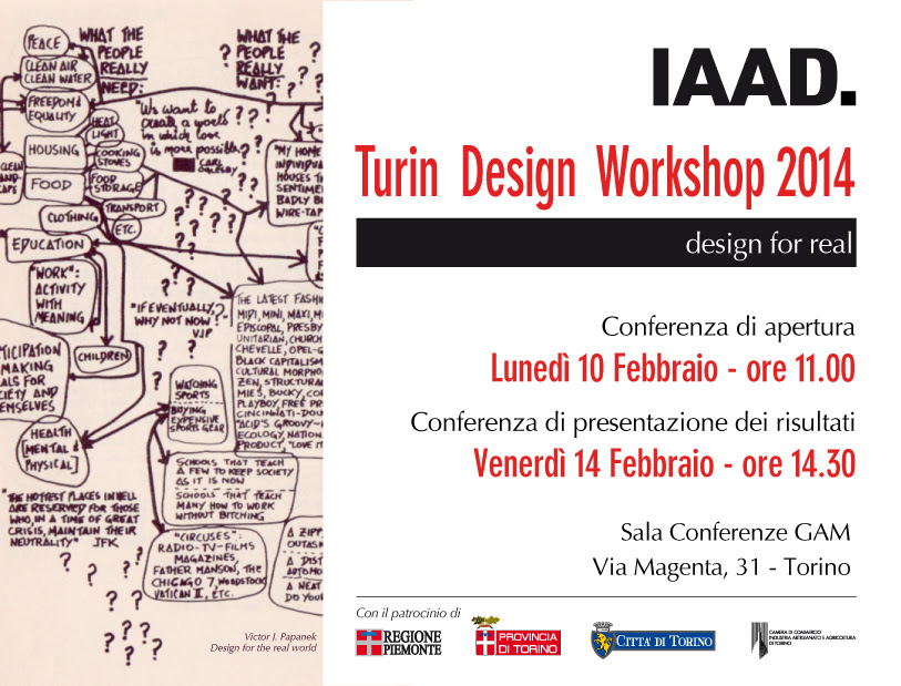 Turin Design Workshop 2014 – Design for real